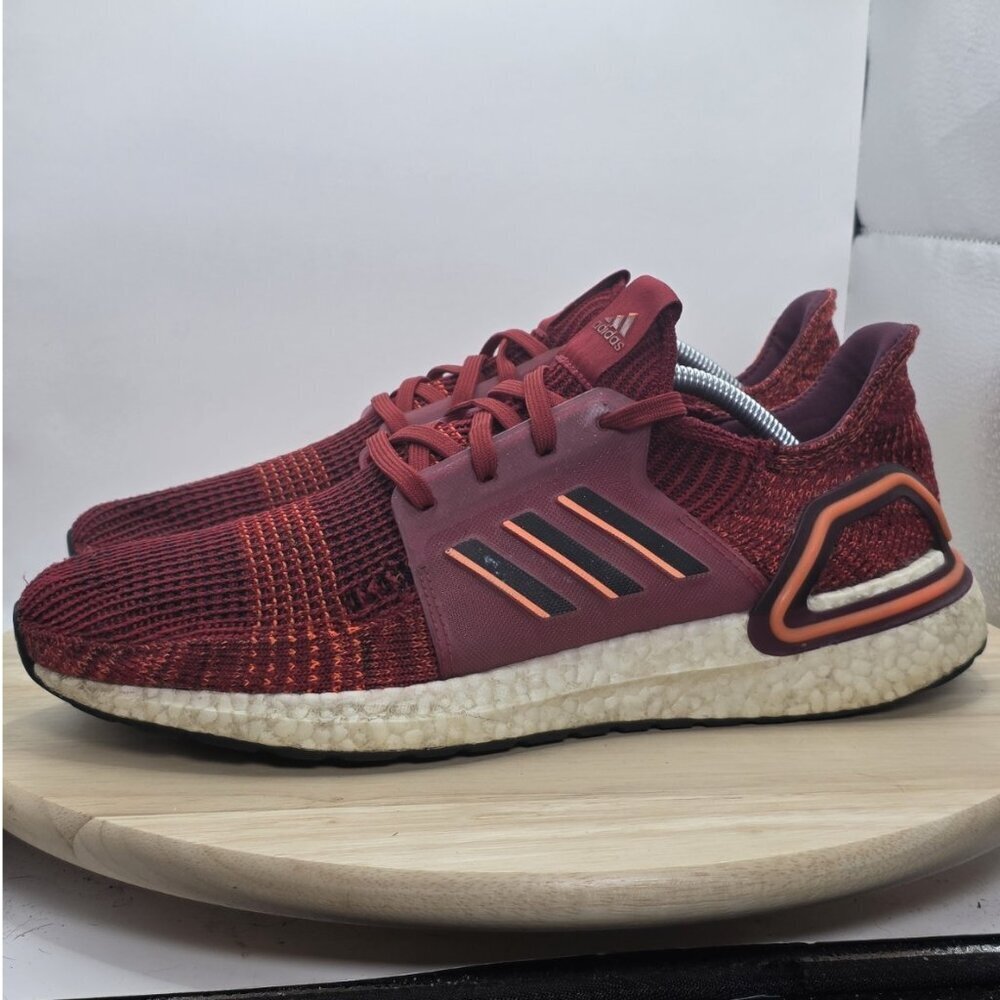Adidas‎ Ultraboost 19 Mens Size 11 Active Maroon Athletic Running Shoes Sneakers